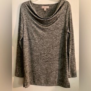 Michael Kors Women’s Size Medium Cowl Neck Long Sleeve Gray Shirt